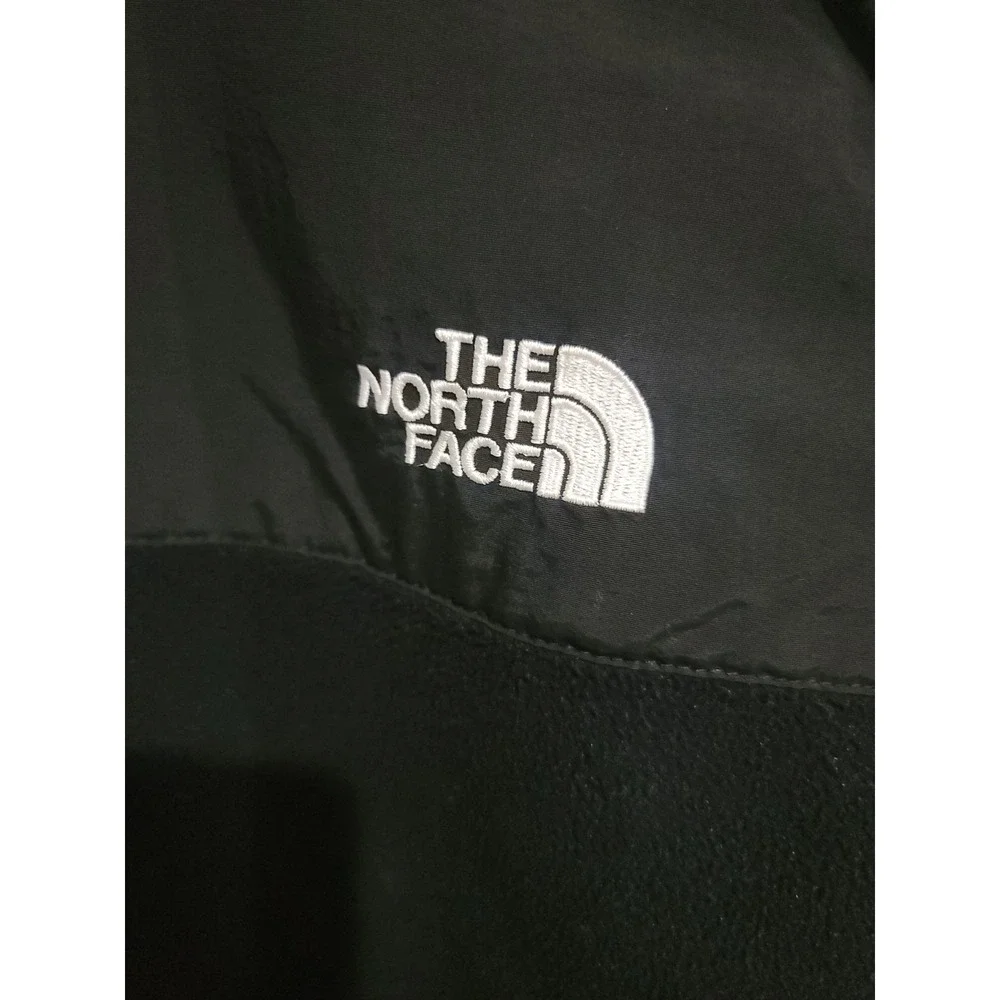 The North Face Denali Fleece Jacket sz L Black Polartec EUC! Retro TNF Nylon top